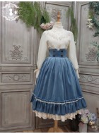 Miss Point Rose Doll Velvet High Waist Corset Skirt(Reservation/Full Payment Without Shipping)
